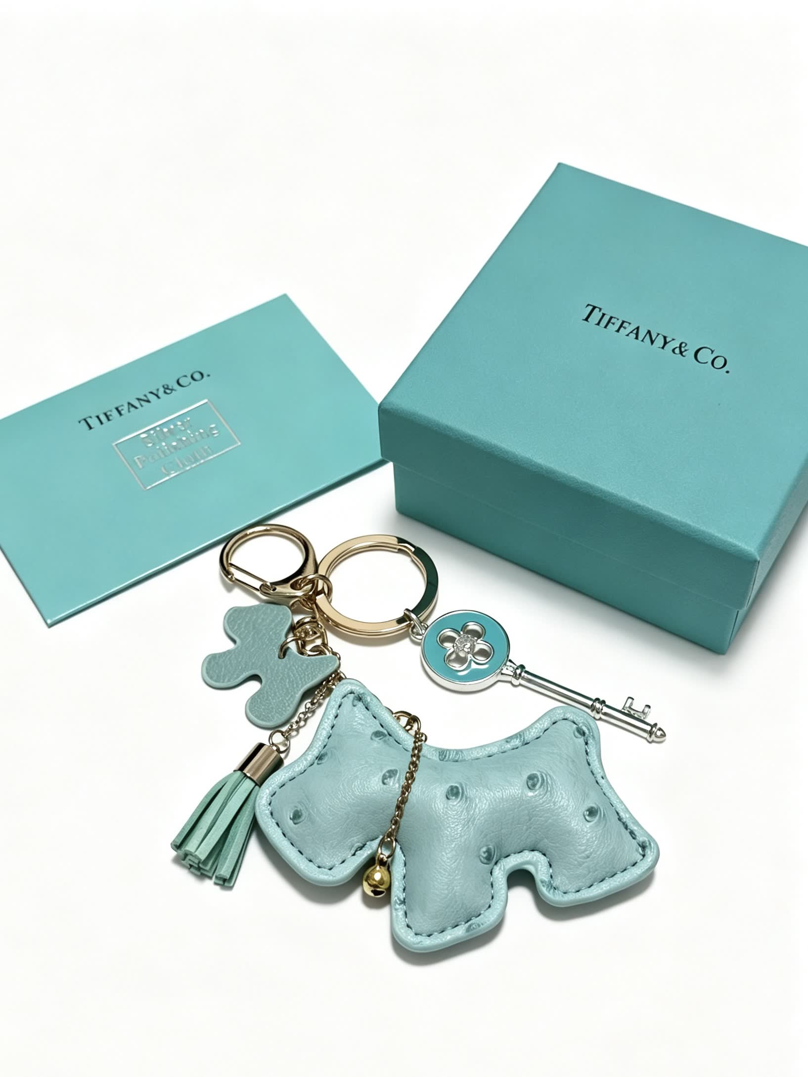 Tiffany & Co. Blue Dog Keychain